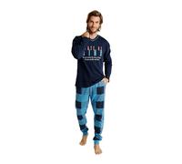 YSABEL MORA MUYDEMI Pijama Hombre Estampado Conjunto Cómodo Mensaje Estilo y Confort Descanso Positivo 100% Algodón
