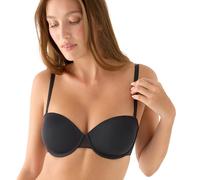 YSABEL MORA Nomarks Mar - Sujetador sin Tirantes Tipo Bandeau con Copas en Microfibra y Tul Transpirable. Sujetador con Varilla de Sujeción y Tirantes Multiposición. Acabados Planos Efecto Invisible.