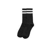 YSABEL MORA - Pack 3 calcetines deportivos puño a rayas negro
