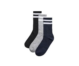YSABEL MORA Pack 3 Calcetines Deportivos Puño a Rayas Unisex Caña Alta Comodidad y Estilo para Actividades Diarias Mezcla de Algodón Poliéster y Elastano para Mayor Durabilidad y Ajuste Perfecto