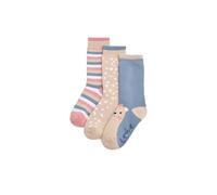 YSABEL MORA Pack 3 Calcetines Infantiles Térmicos Antideslizantes para Niña con Puño Antipresión 80% Algodón, 18% Poliéster, 2% Elastano para Máximo Confort y Seguridad en Cada Paso