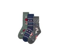 YSABEL MORA Pack 3 Calcetines Infantiles Térmicos Estampados Cosmos con Puño Antipresión, Comodidad y Calidez para Niños, Suave y Transpirable, Ideal para Climas Fríos, Ajuste Perfecto y Duradero