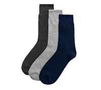 YSABEL MORA Pack 3 Calcetines Lana Tonos Oscuros Mujer Comodidad y Calidez Óptima Composición 27% Lana 23% Acrílico 48% Poliéster 2% Elastano Ideal para Uso Diario y Actividades al Aire Libre