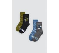 YSABEL MORA Pack Calcetines Infantiles Estampados Roar y Dinosaurios Puño Antipresión Comodidad y Suavidad 68% Algodón Ideal para Niños Activos Mejora el Confort y Estilo en el Día a Día