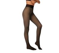 Ysabel Mora – Panty térmico 190 DEN – efecto velado con pelito – Negro / L