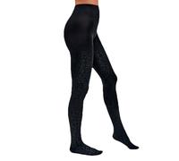 YSABEL MORA Panty Térmico Estampado Leopardo 140 Denier con Efecto Velado y Interior Afelpado para Máximo Confort y Estilo en Climas Fríos, Ideal para Uso Diario y Actividades al Aire Libre