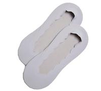 YSABEL MORA Pinkies Invisibles de Algodón con Banda de Silicona para Mejor Ajuste y Comodidad, Diseño Elegante y Sencillo con Borde Ondeado, Primera Clase y Durabilidad para Mujer.