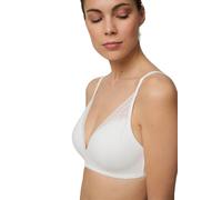 YSABEL MORA Sujetador Sin Aro con Relleno Triángulo Comodidad Diaria Soporte Suave Diseño Elegante Ideal para Uso Diario Lencería Femenina Ajuste Material Transpirable Colección Encaje Marfil