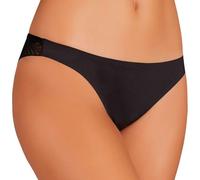 YSABEL MORA - Tanga Invisible con Encaje Negro.