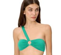 YSABEL MORA. Top Bikini Asimétrico Copa B. Único Tirante con Aro Y Relleno Extraíble. Colección Watermelon.