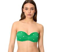 YSABEL MORA. Top Bikini Bandeau Piqué Lunares. con Aro Y Relleno. Tirantes Regulables Y Desmontables. Opción Sin Tirantes. Look Completo con Braga A Juego .Colección Lime.