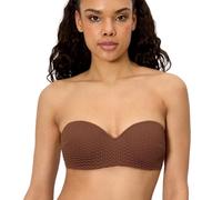 YSABEL MORA. Top Bikini Bandeau Tejido Calado Copa C. con Aro Y Relleno. Tirantes Regulables Y Desmontables. Opción Sin Tirantes. Combínalo con Braga A Juego para Look Completo .Colección Sand.