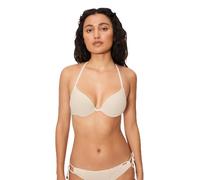 YSABEL MORA. Top Bikini Doble Push-Up Tejido Calado. Anudado Al Cuello Y La Espalda. Look Completo con Braga A Conjunto .Colección Sand.