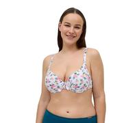 YSABEL MORA Top Bikini Flores Micropiqué Tirantes Anchos Copas C y D Máxima Sujeción y Confort con Aro y Relleno Estilo Clásico para Verano Ideal Combínalo con Braga a Conjunto Colección
