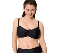 YSABEL MORA. Top Bikini Reductor Copas D y E. con Aro y Sin Relleno. Compresión Uniforme. Diseño Liso. Combínalo con Braga a Conjunto Colección Beach.