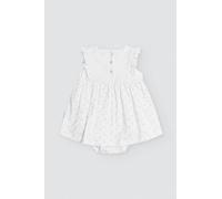 YSABEL MORA Vestido Body Bebé Flores Sin Mangas con Volantes en Sisas, Algodón 100% Natural, Suave y Transpirable, Cambio de Pañales Fácil con Cierres de Botones a Presión