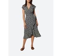 Ysabel Mora Vestido corto con cuello redondo. Multicolor 40