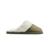 YSABEL MORA Zapatillas de Casa Pelo Verde Confort y Calidez Máxima para Invierno, Exterior Suave Efecto Ante, Forro Interior de Pelo, Diseño Elegante y Acogedor, Ideal para Mantener Pies Calientes