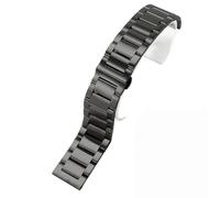 YSABVCP Compatible con correa de acero Seiko Compatible con correa de reloj de acero inoxidable Seiko serie n.° 5(GD-01(MS)-Black,24mm)