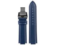 YSABVCP Correa de cuero de 24 mm for Casio Edifice Ocean Heart Farm Oak EFB-680D-2A ECB-10D.(Blue-Black-B1,12x24mm)