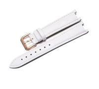 YSABVCP Correa de Reloj de Cuero Genuino for Mujer de Vivienne Westwood, Correa de Reloj Fit For Interfaz cóncava Suave y cómoda, Pulsera de 18mm(White-Rose-K1)