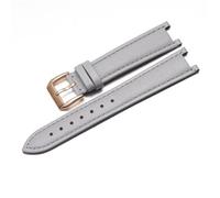 YSABVCP Correa de Reloj de Cuero Genuino for Mujer de Vivienne Westwood, Correa de Reloj Fit For Interfaz cóncava Suave y cómoda, Pulsera de 18mm(Gray-Rose Gold)