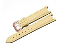 YSABVCP Correa de Reloj de Cuero Genuino for Mujer de Vivienne Westwood, Correa de Reloj Fit For Interfaz cóncava Suave y cómoda, Pulsera de 18mm(Yellow-Rose-K1)