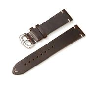 YSABVCP Correa de reloj de piel de vaca de 18 mm, 20 mm, 22 mm y 24 mm con degradado de color retro for hombre y mujer, correa de reloj de negocios.(Brown,22mm)