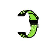 YSABVCP Correa de silicona compatible con TicWatch Pro 3/3 GPS Smart Watch Band Sport 22MM Pulsera compatible con TicWatch Pro 2020(Black green)