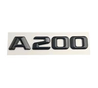 YSABVCP Letras de Coche Negras ABS 3D aptas for Mercedes A45 AMG A160 A180 A200 A220 A250 A260 W176 W177 Emblema Pegatinas Accesorios for Maletero(Glossy Black,A200)