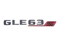 YSABVCP Pegatinas for Letras ABS 3D for el Maletero Trasero del Coche, Emblema for Mercedes GLE63 AMG W166 W167, Accesorios for Logotipo(Black Red GLE 63s)
