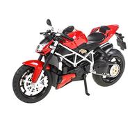 YSAEDATY 1:12 Du Kadi Street Fighter V4 Carbono Rojo Fundición A Presión Vehículo Colección Amor Motocicleta Modelo