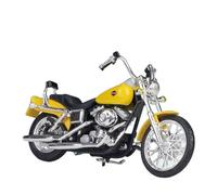 YSAEDATY 1:18 Harley 2001 FXDWG Dyna Wide Glide, Modelo De Motocicleta De Aleación, Simulación De Fundición A Presión, Motocicleta De Metal