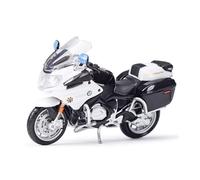 YSAEDATY Modelo de motocicleta coleccionable R1200 RT UK Police Die Cast Vehículos 1:18