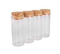YSANO 5 uds 30ml 30 * 70mm Tubos de ensayo Botella de Vidrio con Tapas de Corcho Botellas de Deseos tarros de Vidrio recipientes de Vidrio tarros de Especias for favores de Boda
