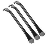 YSAOAKA 3 Piezas Palanca Neumáticos Bicicleta, Negro Desmontables Palancas de Neumático Bici, Acero Herramienta Reparar el Tubo de Bicicletas
