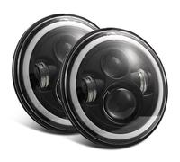 YSASFZX Faro Principal Para Jeep Para Wrangler Unlimited JK 4 Puertas 2007-2015 7 Pulgadas 1000W Led Faro Motocicleta Coche DRL H4 12V/24V Faros Delanteros(2PCS 7inch)