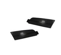 YSASFZX Intermitente lateral 2 Uds Para Mazda 6 2009-2013 Indicador Lateral Delantero Coche Carcasa Luz Carcasas Estacionamiento Sin Enchufe Bombilla Marcador lateral(Smoked Lens)