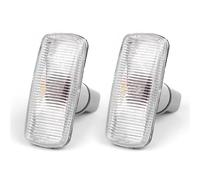 YSASFZX Intermitente lateral Para Jeep Para Liberty Para Commander Para Compass Para Patriot 2006-2016 12V Lámpara Indicadora Luz Intermitente Espejo Lateral Marcador lateral(2pcs Clear)