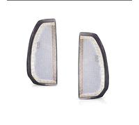 YSASFZX Intermitente lateral Para Toyota Para Tundra 2007-2021 LED Ámbar Espejo Retrovisor Lateral Luces De Señal Giro Con Kit Conducción DRL Blanco Marcador lateral(Clear Lens)