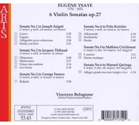 Ysaye: Sonatas for violin solo, Op. 27