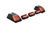 YSBVBLRMRV Giro Señal Luz Para Hummer H2 2003-2009 Y Para SUT/SU 2005-2009 Luces LED Delanteras Ámbar Traseras Rojas Para Techo Cabina Marcador Liquidación(5pcs Red)