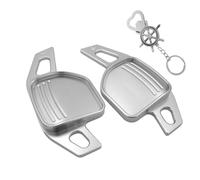 Ysbxitu Extensión de cambio de palanca de cambios de volante para Audi A1 A7 A3 A4 A5 A6 A8 RS4 RS5 RS6 Q5 R8 Q7 TT TTS 2012 - 2016, aleación de aluminio remo Shifter accesorios plateados