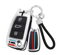 Ysbxitu Funda para llave de coche para Audi A1 A3 8P A4 A8 B8 A5 A6 C6 R8 TT TTS Q2 Q3 Q5 Q7 RS3 RS6 S3 S6 Quattro Seat Exeo Key Box Case Car Keychain