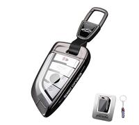 Ysbxitu Funda para llave de coche para BMW 1, 3, 5, 6, 7, X1, X3, X5, X6, X7, G20, G30, G11, F15, F16, elegante y práctico, A negro., A Schwarz