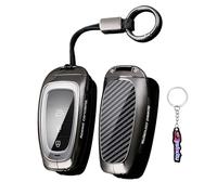 Ysbxitu Funda para llave de Hyundai Keyless go para Hyundai Tucson NX4 Hybrid NLine Nexo Santa Fe TM Ioniq 5 Sonata DN8, elegante y práctico, B negro., B Schwarz