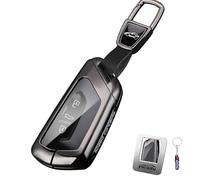 Ysbxitu Funda para llave de VW Keyless go para VW Golf 8 MK8 ID.3 ID.4 5 Formentor para Skoda Octavia A8 Enyaq Organizador de llaves elegante y práctico, A negro., A Schwarz