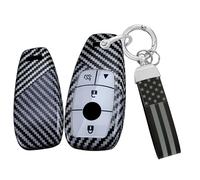 Ysbxitu Funda para Llavero Inteligente para Mercedes-Benz A, B, C, E, S, CLA, GLA, GLC, GLK, AMG, CLS, Clase A, B, C, E, S, CLA, GLA, GLK, AMG, CLS, Gris, ((C Grey), Medium