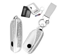 Ysbxitu Llavero de coche con purpurina carcasa del mando a distancia Cover se adapta a BMW 2024 2025 X7 X1 U11 iX iX1 Tourer U06 X6 XM X5 7 I7 I4 I5 xDrive Car Key Case D Plata
