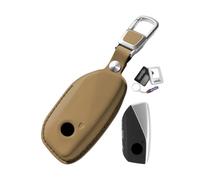 Ysbxitu Se adapta a BMW I7 X7 2024-2026 funda para llave con llavero | X2 X3 G45 X7 G07 i5 ix X6 2er U06 Active M3 Tourer M Sport M50 540i PU Funda A Marrón